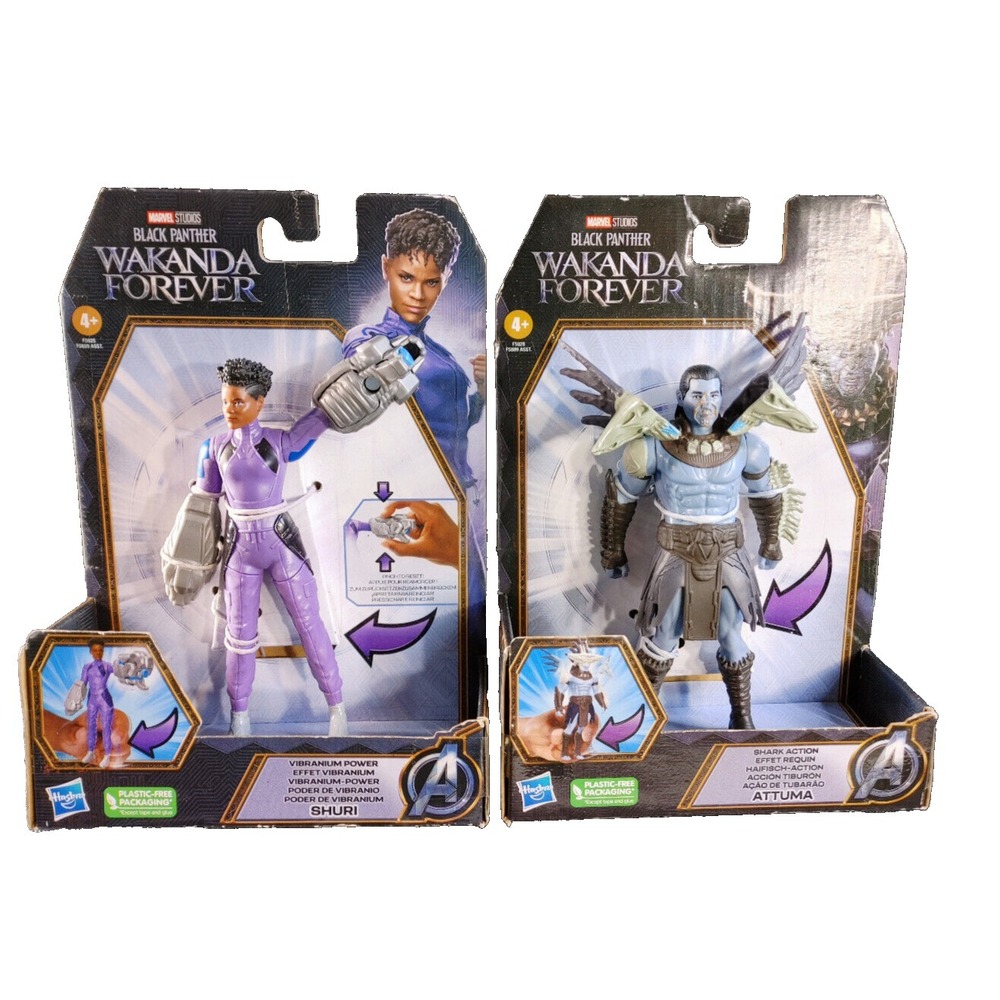 Marvel Studios Attuma & Shuri Black Panther Wakanda Forever Action Figure Hasbro